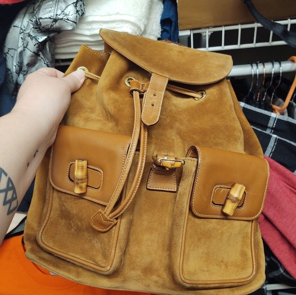 Vintage Gucci backpack style handbag - Picture 6 of 8